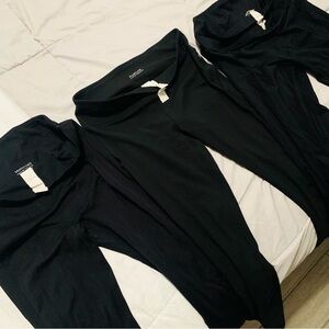 Fabletics Small Leggings Black 3 pack